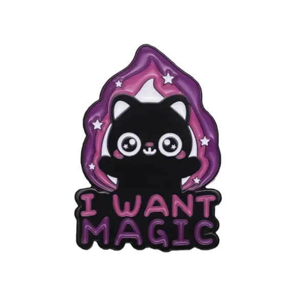 Fun Bat Cat Enamel Pins Model 1 for Backpack and Clothing - Image 10