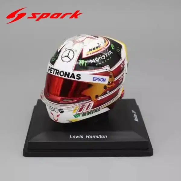 Hamilton F1 Champion Edition Helmet Miniature Model W10 - Image 3