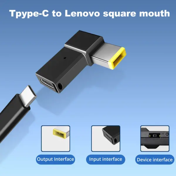 USB C to Square Tip Adapter for Lenovo - Image 2