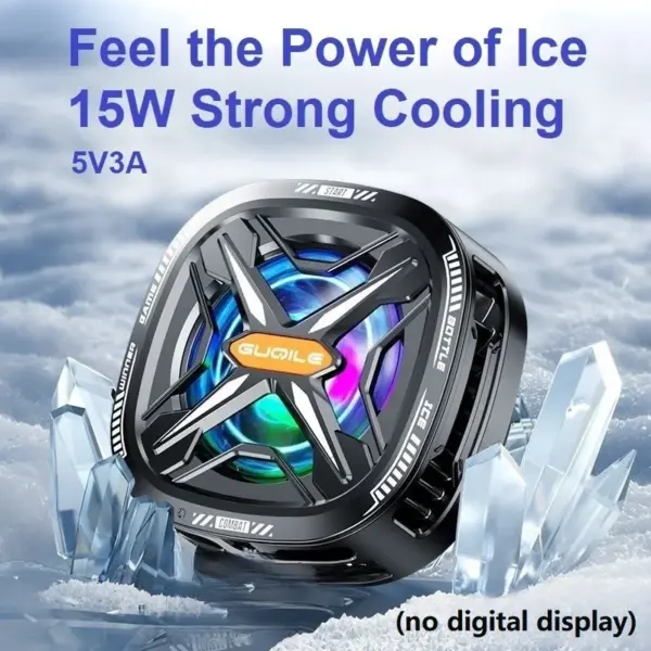 15W Mobile Phone Radiator Cooler Fan with Digital Display - Image 6