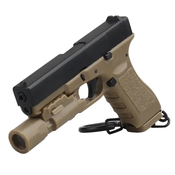G17 Mini Pistol Shape Keychain with Flashlight - Image 5