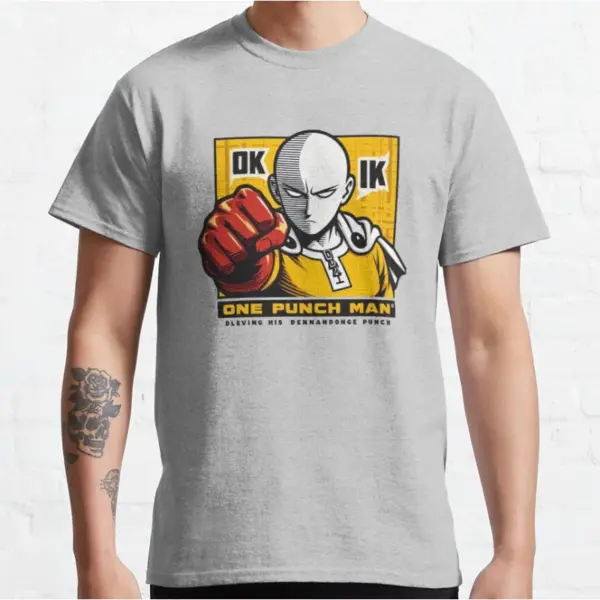 Saitama Hero Manga T-Shirt for Men Large - Image 5