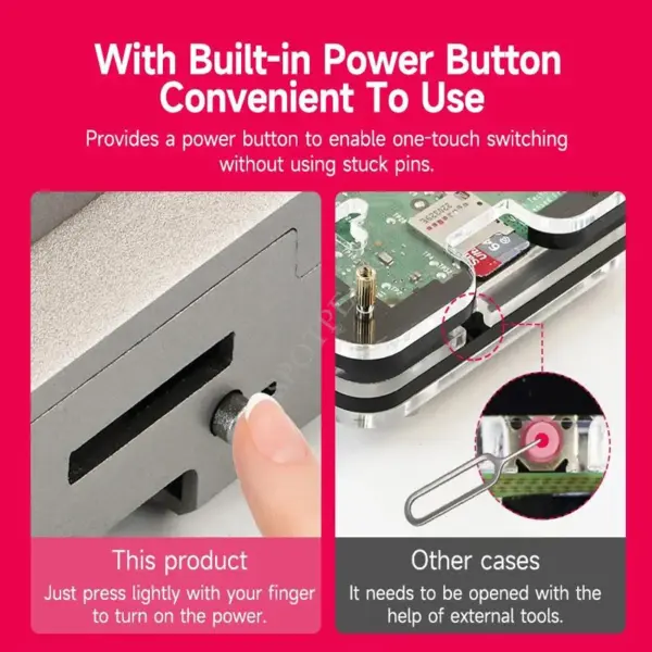 Raspberry Pi 5 Silver ABS Case with PWM Fan - Image 6