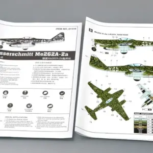 1/144 German Me262 A-2a Bomber Aircraft Model Kit 7 S69efc0a816d343e1b084877747723c0cf