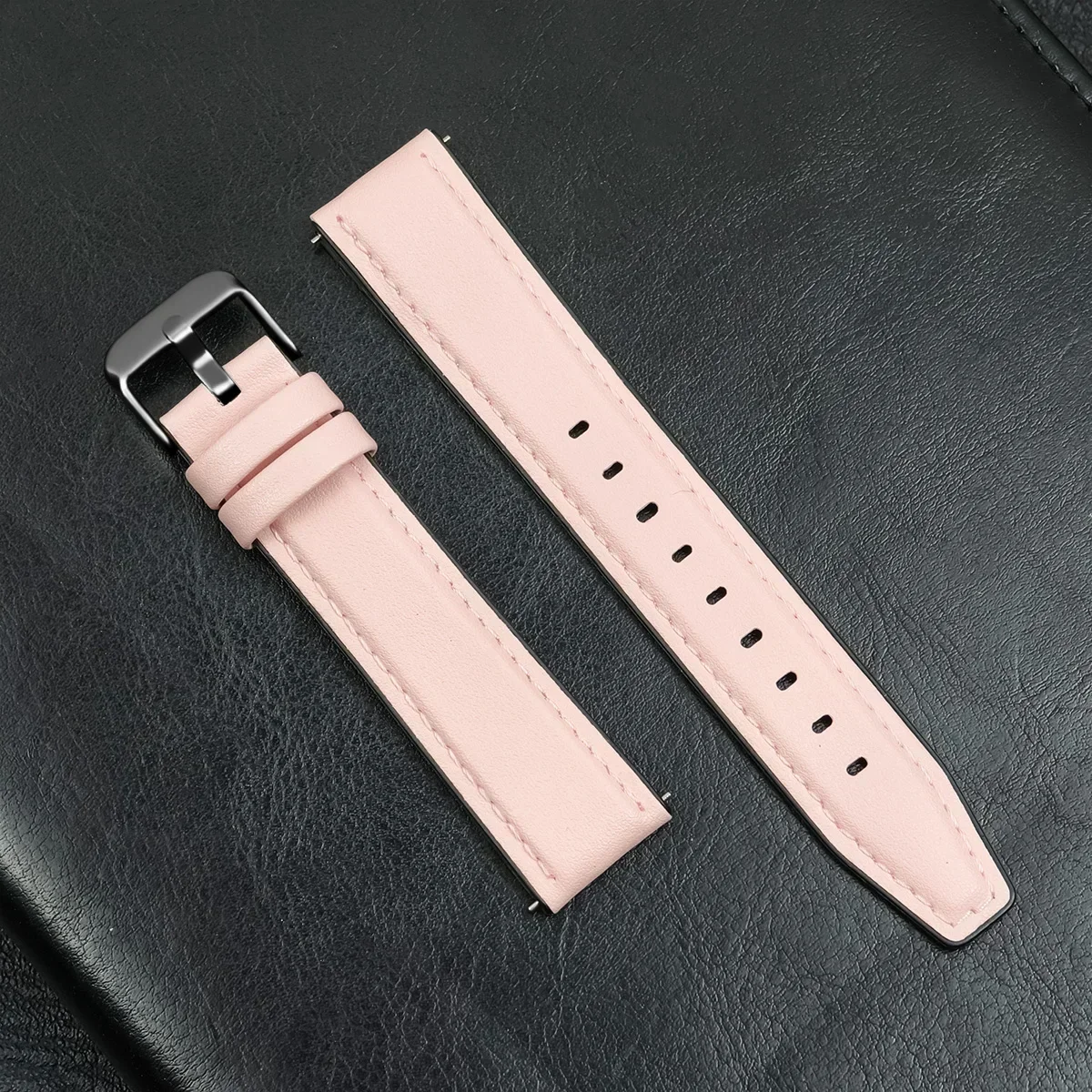 Silicone Leather Strap for Huawei Watch GT4 5Pro 24 Silicone Leather Strap for Huawei Watch GT4 5Pro - Image 24