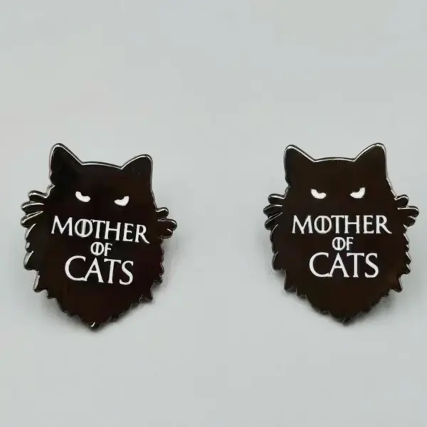Mother of Cats Thrones Enamel Badge Pin - Image 3