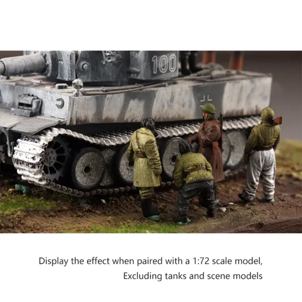 1/72 Soviet Winter Soldier Squad Resin Model Set - Image 3