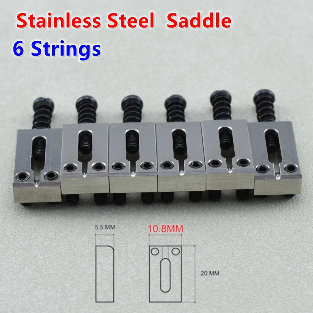 Electric Guitar Bridge Saddles Set 10.5MM/10.8MM 15 Electric Guitar Bridge Saddles Set 10.5MM/10.8MM - Image 15