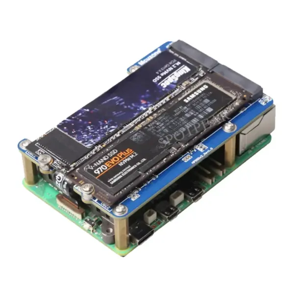 Pi5 Double M.2 SSD Adapter Board for Raspberry Pi 5 - Image 4