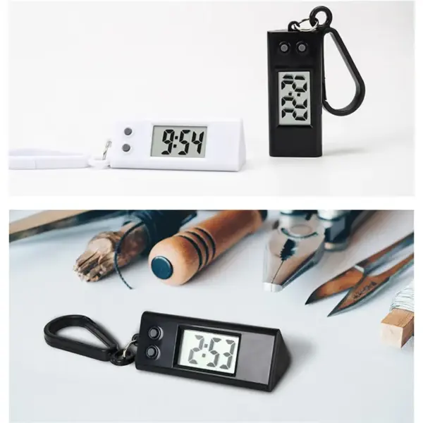 NoEnName_Null Student Digital Clock Keychain D1524GHV - Image 5