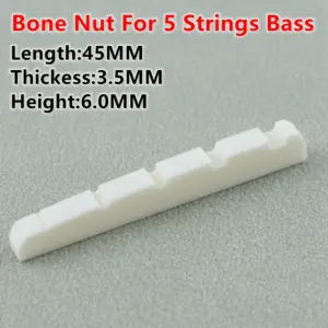 Real Bone Nut for 5 Strings Bass 45MM 16 S6bf64479242d4360897ae73df42eff91g