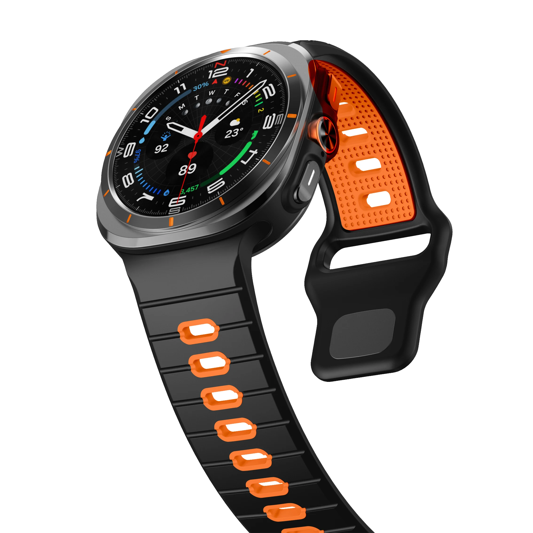 Two-Tone Silicone Strap for Galaxy Watch Ultra 2 Two-Tone Silicone Strap for Galaxy Watch Ultra - Image 2