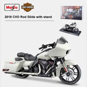 Maisto 1:18 Harley Davidson Motorcycle Diecast Model CVO Road Glide Road King Special Alloy Luxury Vehicle Ornament Kid Toy Gift
