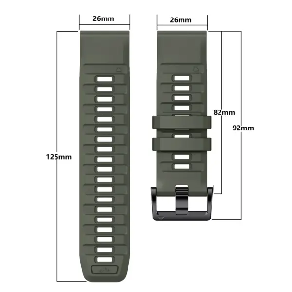 Garmin Fenix 8 7X 7 6 Two-Tone Silicone Strap - Image 5