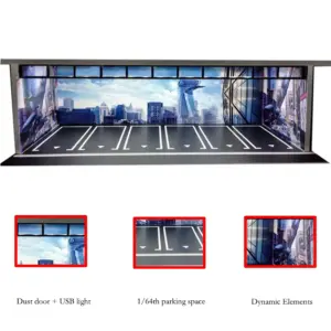 1/64 Scale LED Double-Deck Car Garage Diorama 19 S6d63d676c8bb480c97f9c1d8a8f307f9Y