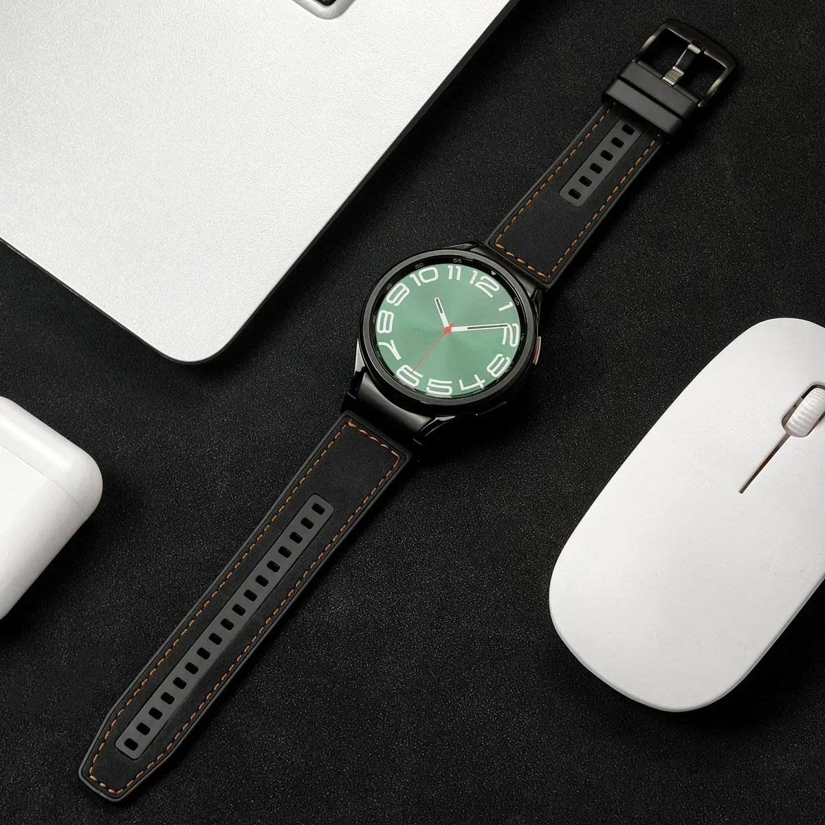 22mm Leather & Silicone Band for Samsung Galaxy Watch 6/5 11 22mm Leather & Silicone Band for Samsung Galaxy Watch 6/5 - Image 11