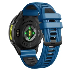 22mm Silicone Watch Strap for Garmin Models 25 S6dd7f9cdcf3f49a0966f15527348221b7