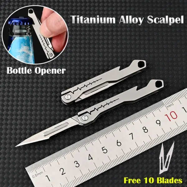 Titanium Alloy 3-in-1 Survival Folding Knife - Image 6