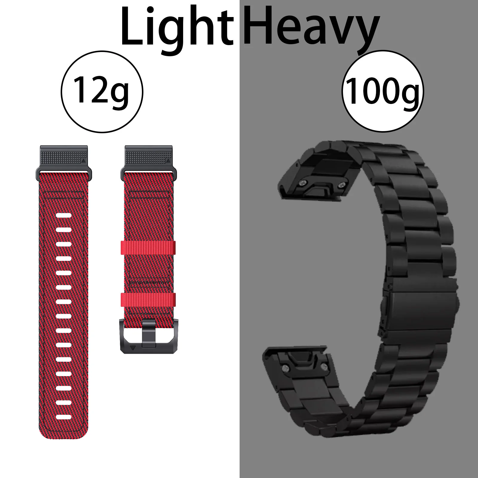 Nylon Watch Strap for Garmin Fenix Series 4 Nylon Watch Strap for Garmin Fenix Series - Image 4