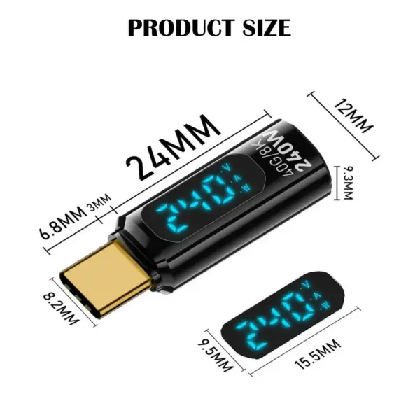 USB4 240W PD Charging & Data Adapter for USB-C Devices - Image 6