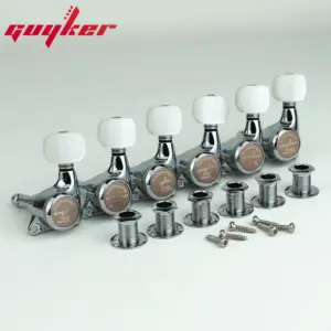 Guyker 6Pcs Chrome Guitar Locking Tuners 1:18 Ratio 13 S6ea9ffebf05a40758ff658038eb18e0dG