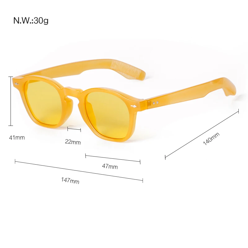 Trendy Retro Square Sunglasses for Women Men 5 Trendy Retro Square Sunglasses for Women Men - Image 5