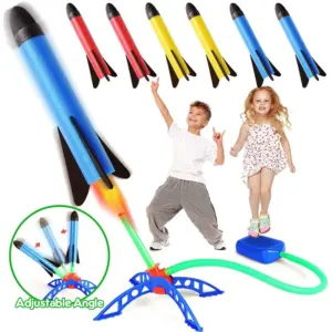 Kids Outdoor Rocket Foot Pump Toy Game 10 S701e20e3b9624242bcb3924e994b4136e