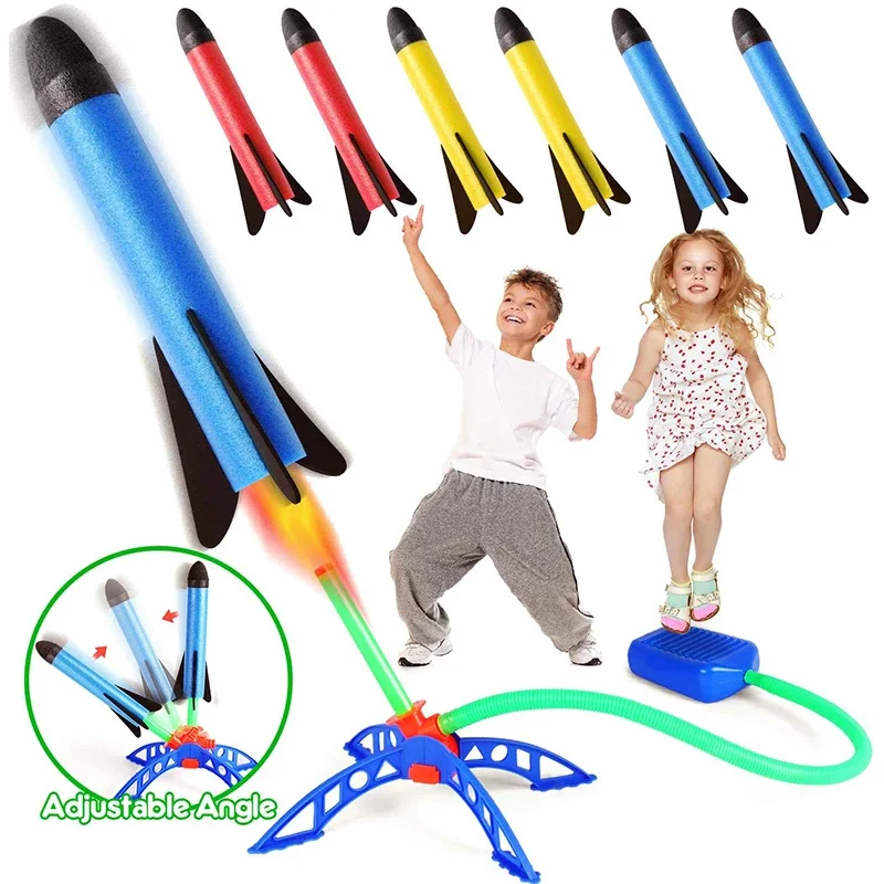 Kids Outdoor Rocket Foot Pump Toy Game 2 Kids Outdoor Rocket Foot Pump Toy Game - Image 2