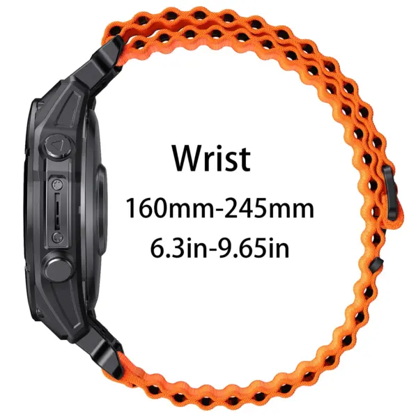 Garmin Fenix 8 7X 7 6 Two Tone Nylon Strap - Image 5