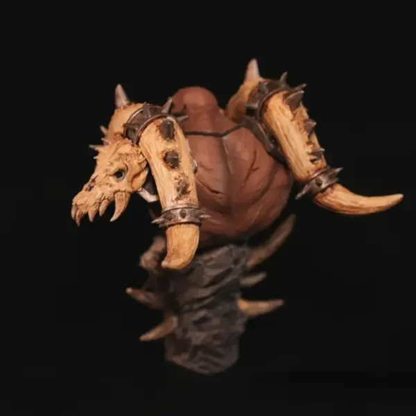 1/10 Scale Resin Orc Bust Kit Unassembled Model - Image 3