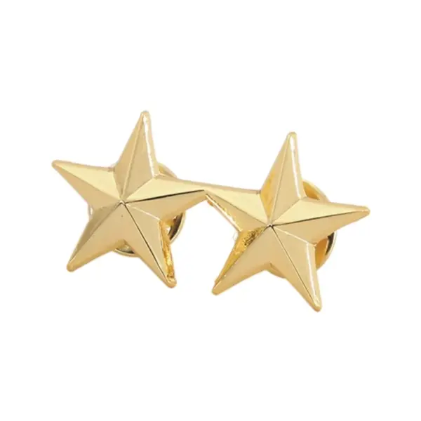 Chinese Style Metal Five-Pointed Star Badge Set - Image 11