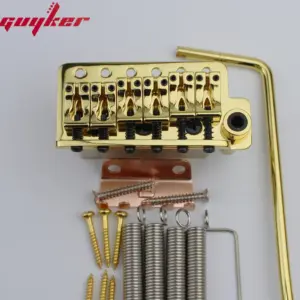 Guyker Chrome Black Gold Guitar Tremolo Bridge 7 S70a712e8eaee4ace8623bf591c0de50bm