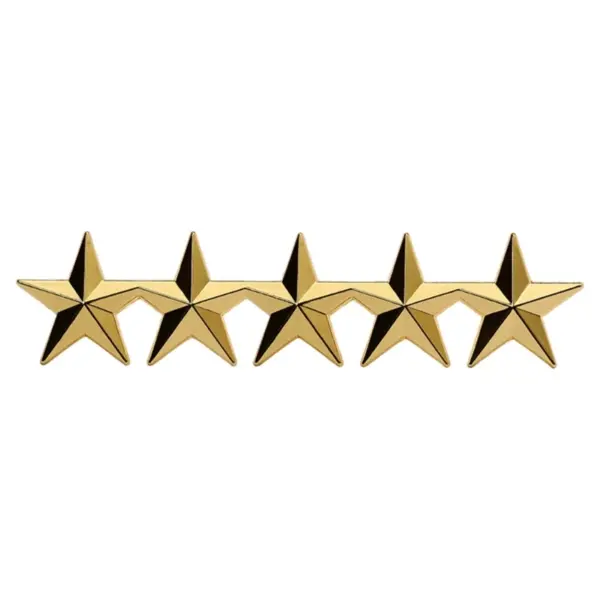 Chinese Style Metal Five-Pointed Star Badge Set - Image 8