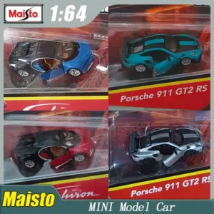 Maisto 1:64 Porsche 911 GT2 RS & Bugatti Chiron Cars
