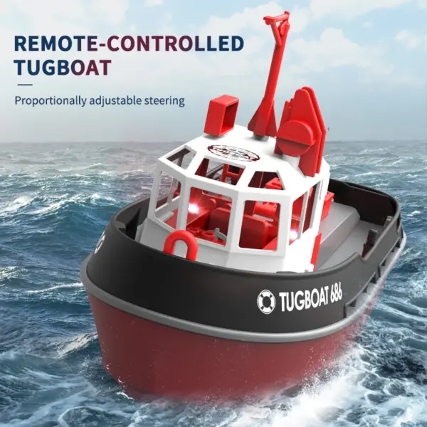 Remote Control RC Tugboat Model 1/72 Scale - Image 5
