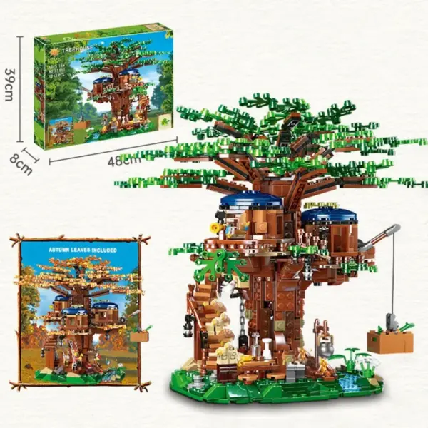 All Seasons Treehouse City Building Blocks Set - Image 6