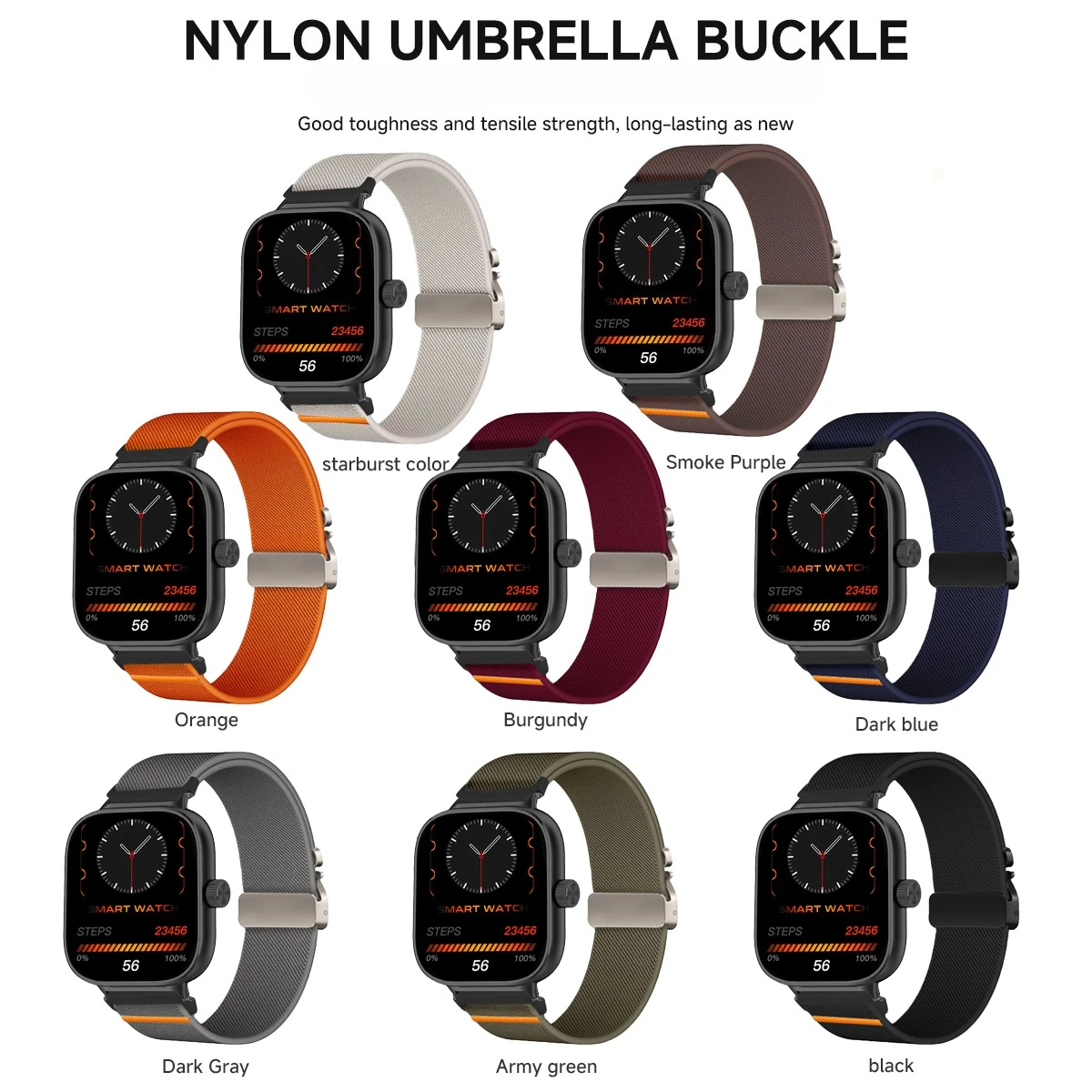 Nylon Strap for Redmi Watch 4/5 and Xiaomi Mi Band 8/9 2 Nylon Strap for Redmi Watch 4/5 and Xiaomi Mi Band 8/9 - Image 2