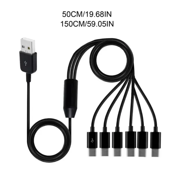 6-in-1 USB Type-C Splitter Charging Cable - Image 6
