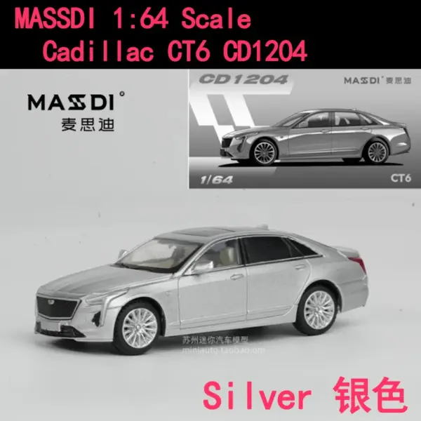 Massdi 1/64 Cadillac CT6 Diecast Model - Image 7