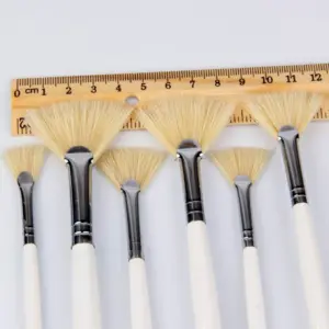 6Pcs Fan Shaped Bristle Paintbrush Set 10 S71ca525616da49b0973df4d1f22ce48ab
