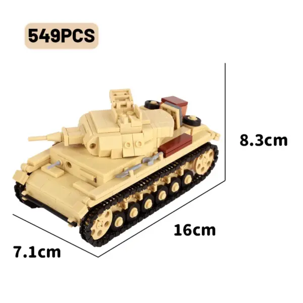 WW2 German Tank Building Block Set SDKFZ. 2 Half Track - Image 9