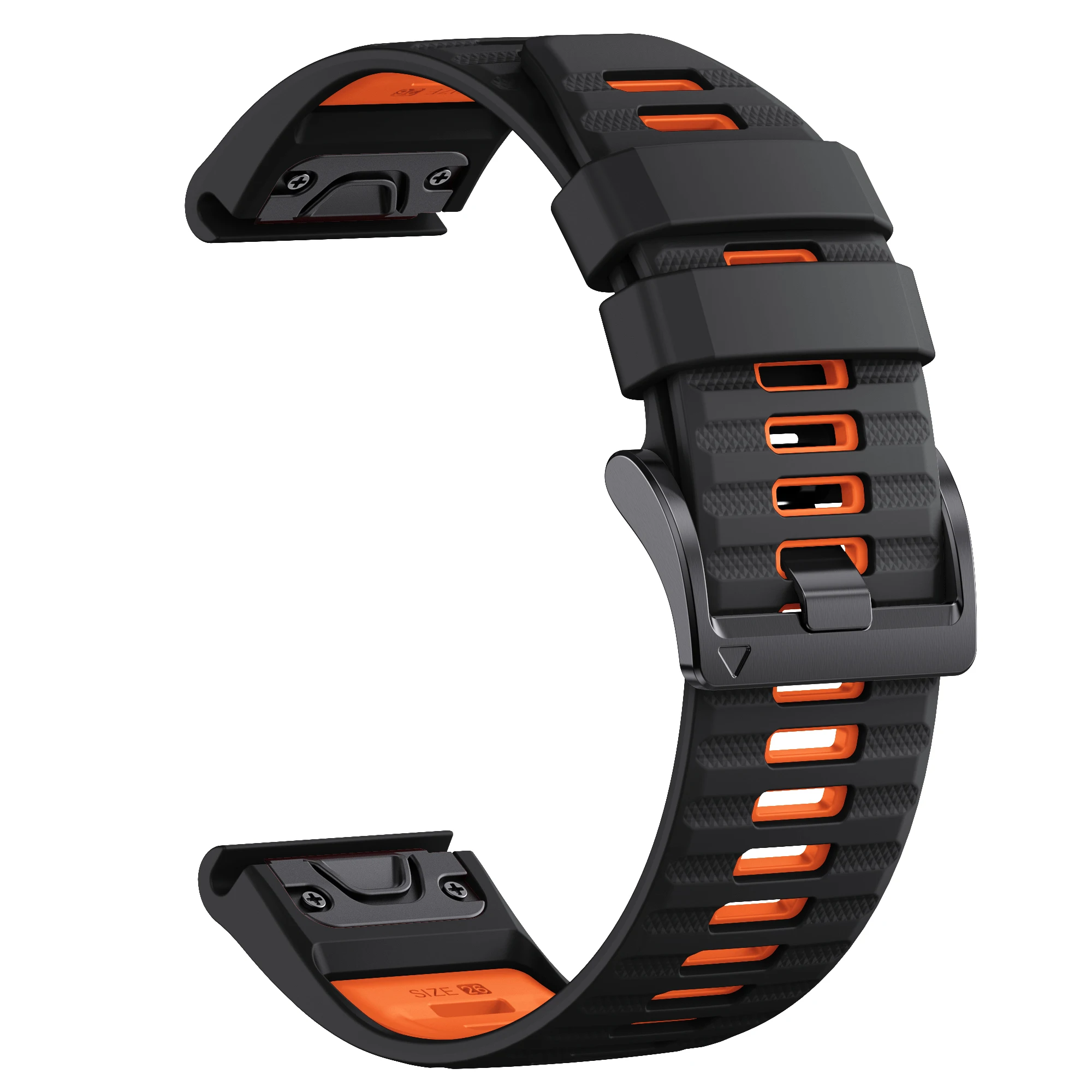 Garmin Fenix 6 7 8 Two-Tone Silicone Watch Band 12 Garmin Fenix 6 7 8 Two-Tone Silicone Watch Band - Image 12