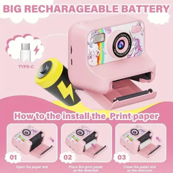 Kids Instant Print Digital Camera with 32G Storage - Image 2