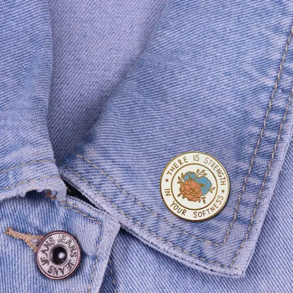 Overthinking It Enamel Pin for Mental Health - Image 3