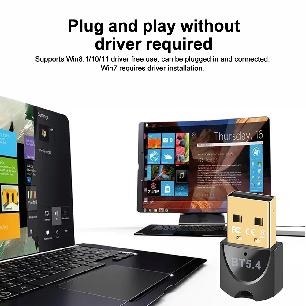 Bluetooth 5.4 USB Adapter for PC 2 Bluetooth 5.4 USB Adapter for PC - Image 2