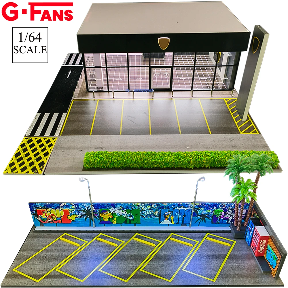 GFans 1/64 Scale Miniature Car Garage Model 3 GFans 1/64 Scale Miniature Car Garage Model - Image 3