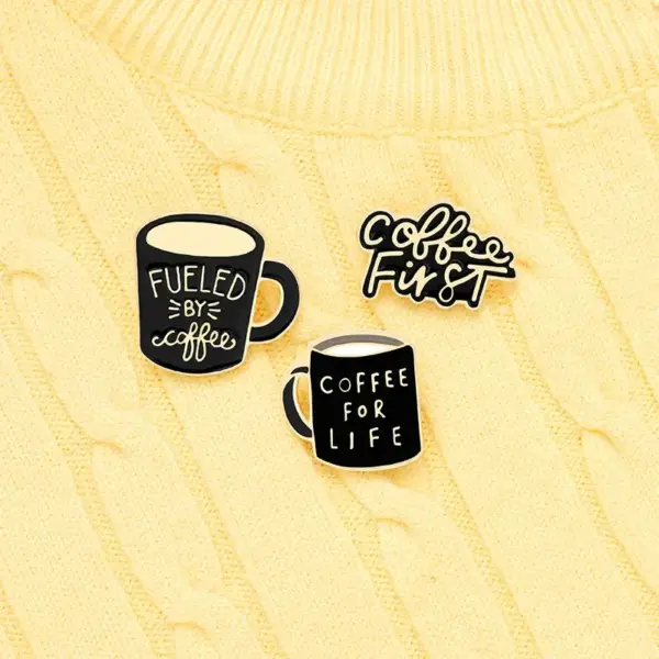 Coffee First Baking Varnish Enamel Pins - Image 5