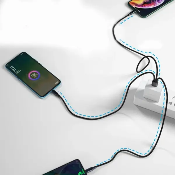 3-in-1 USB Cable for Type-C Devices - Image 3