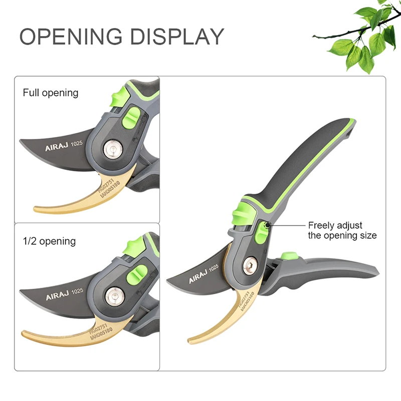 AIRAJ Garden Pruning Shears Ratchet Tool Set 3 AIRAJ Garden Pruning Shears Ratchet Tool Set - Image 3
