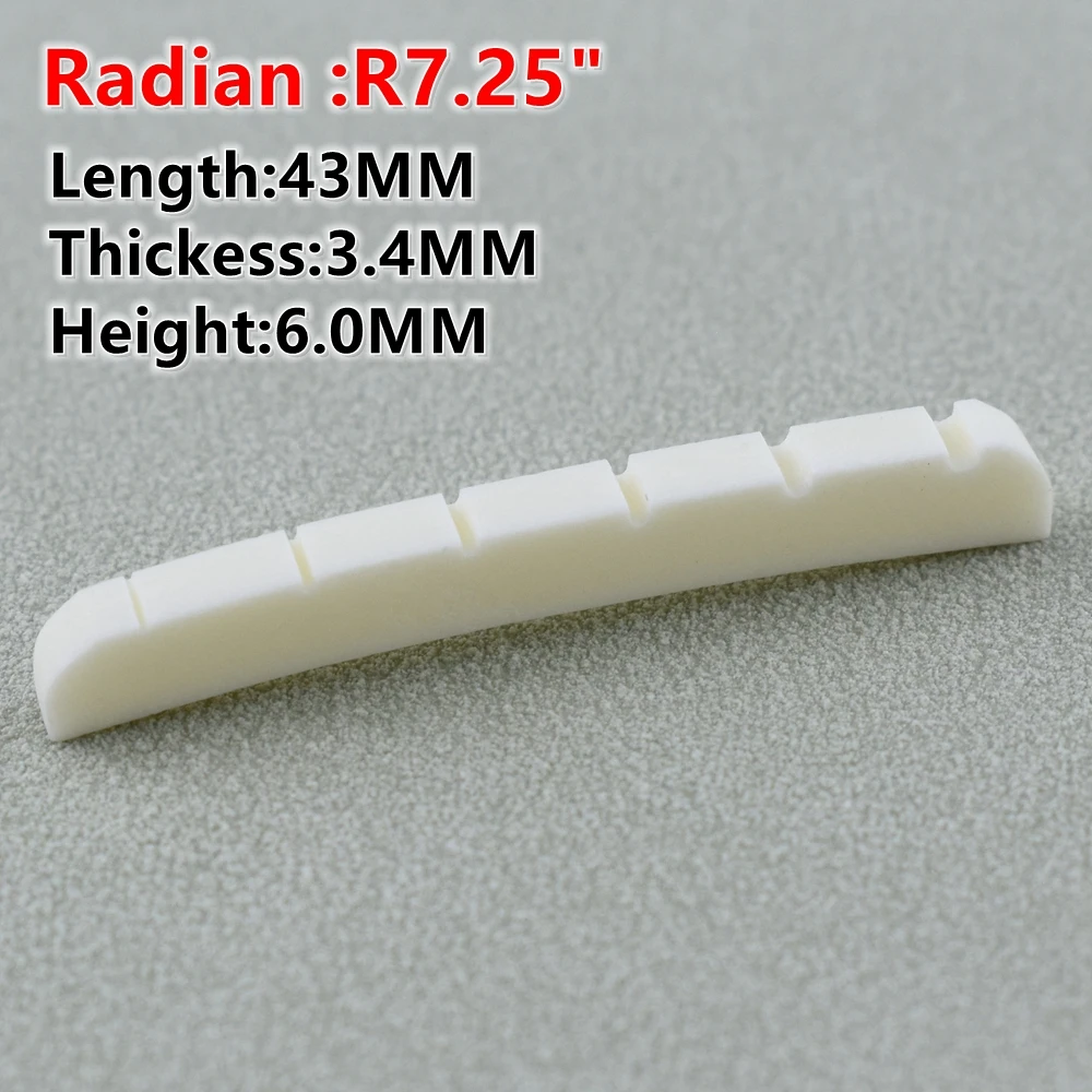 Flat Bone Nut for Electric Guitar 42mm/43mm 5 Flat Bone Nut for Electric Guitar 42mm/43mm - Image 5